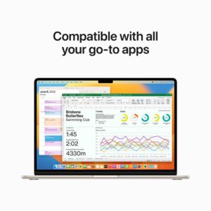 Apple MacBook Air MQKV3LL/A (Mid 2023) 15.3" Laptop Computer - Starlight